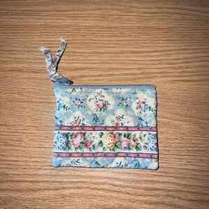 RARE Vintage Pastel Blue VERA BRADLEY Zipper Coin Purse